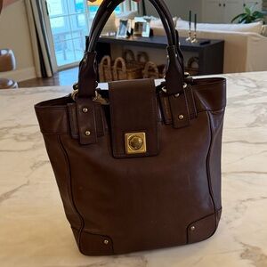 Banana Republic Brown Leather Tote Bag